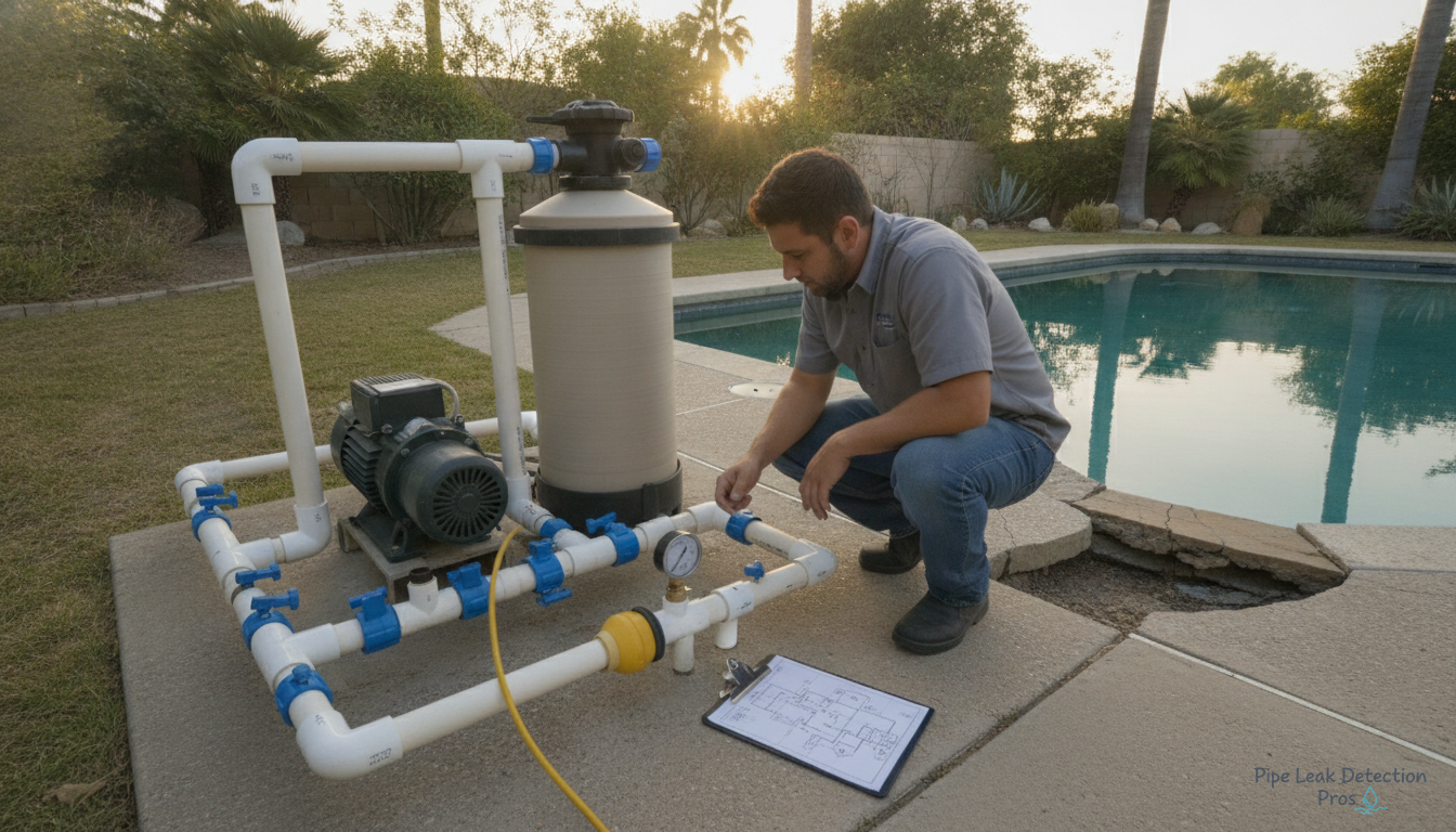 Underground Pool Plumbing Leaks: Why Pressure Testing Is the Only Reliable Way to Find Them